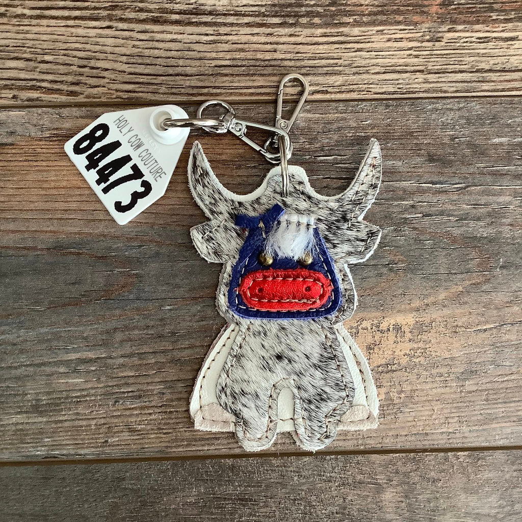 🐮 Carla the Cow Patriotic Keychain #84473 🇺🇸