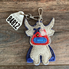 🐮 Carla the Cow Patriotic Keychain #84812 🇺🇸