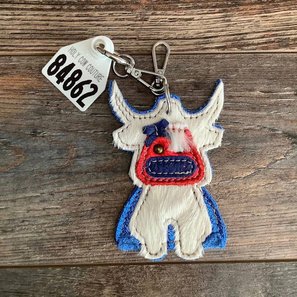 🐮 Carla the Cow Patriotic Keychain #.84862 🇺🇸