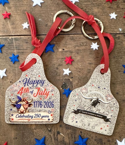 🇺🇸 Limited Edition HCC Glitter 4th of July Ear Tag  🇺🇸