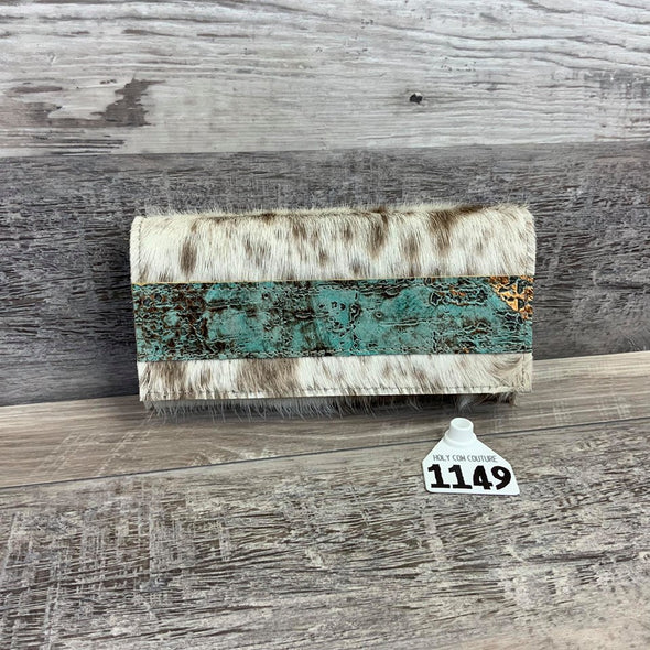 Bandit Wallet with Embossed Leather  # 1149 -sk