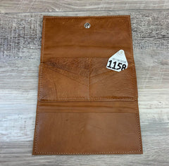 Bandit Wallet with Embossed Leather  # 1158-sk