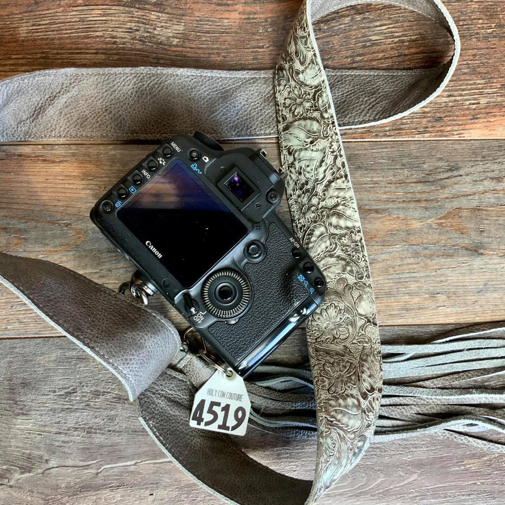 Camera Strap Sling Silver Leaf