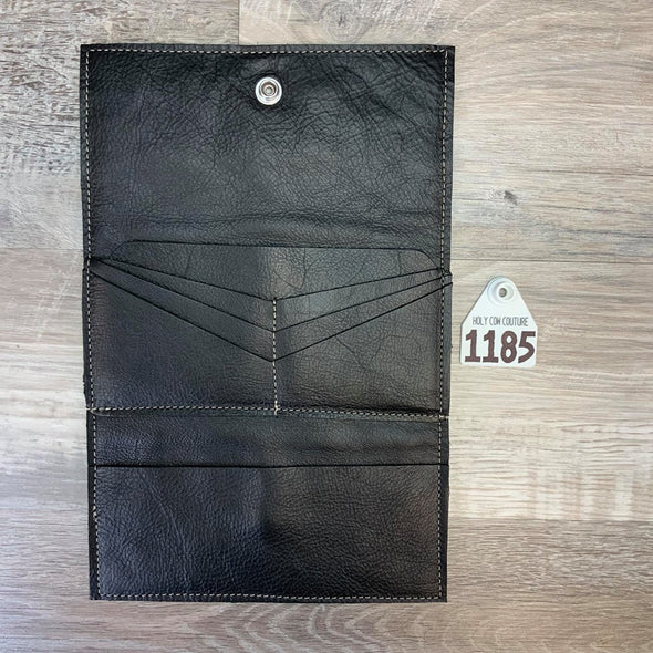Bandit Wallet with Embossed Leather  # 1185 -sk