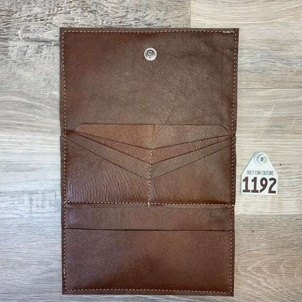 Bandit Wallet with Embossed Leather  # 1192 - sk