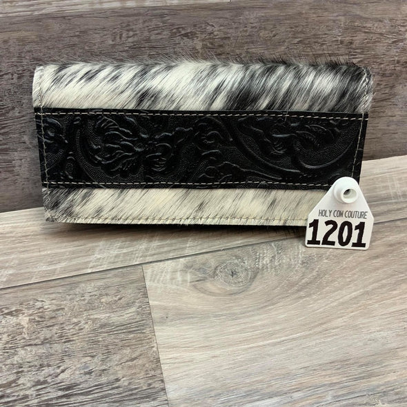 Bandit Wallet with Embossed Leather  # 1201  sk