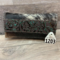 Bandit Wallet with Embossed Leather  # 1203-  sk