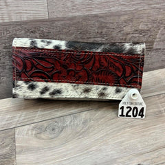 Bandit Wallet with Embossed Leather  # 1204  sk