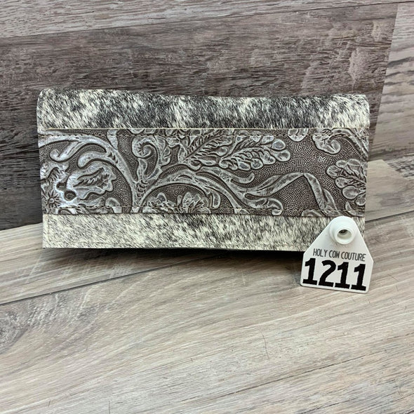 Bandit Wallet with Embossed Leather  # 1211-sk