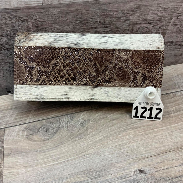 Bandit Wallet with Embossed Leather SALE # 1212 - sk