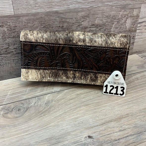 Bandit Wallet with Embossed Leather  # 1213 - sk