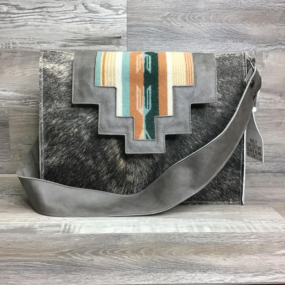 Hybrid Tote -This Hybrid Tote is a part of our Specialty Collection - made with genuine Pendleton® fabric inlay flap - long shoulder strap -  #13138 - sk