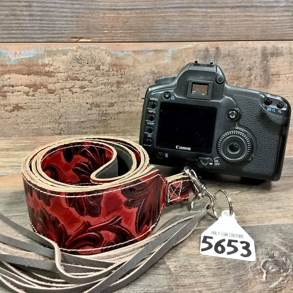 Camera Strap Sling Red Floral