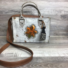Itty Bitty Tote with Studded Flower - #14311 sk