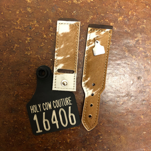 Calf Cowhide Apple Watch Band - Large #16406
