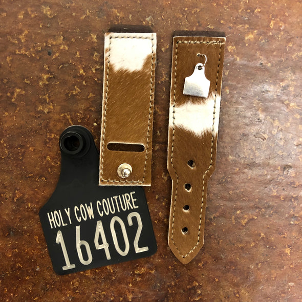 Calf Cowhide Apple Watch Band - Large #16402