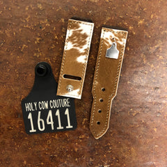 Calf Cowhide Apple Watch Band - Large #16411