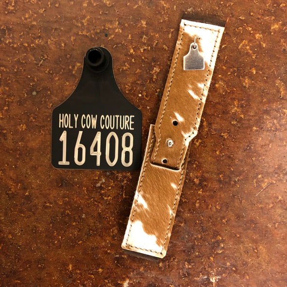 Calf Cowhide Apple Watch Band - Large #16408