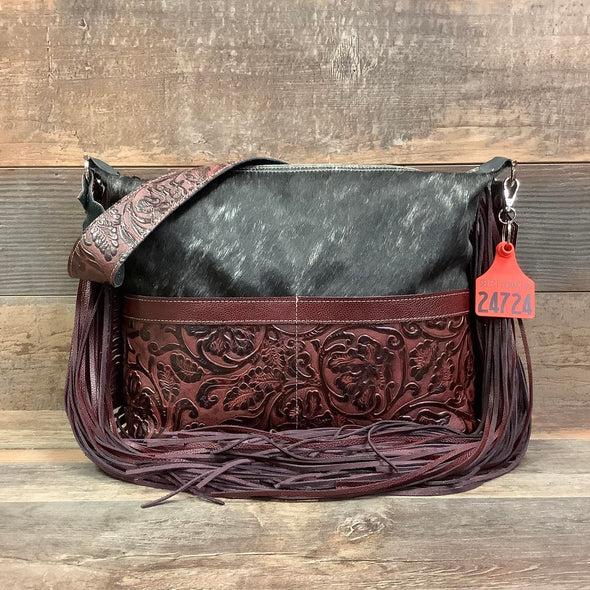 Designer With Front Pockets 18" Fringe  #24724 Bag Drop