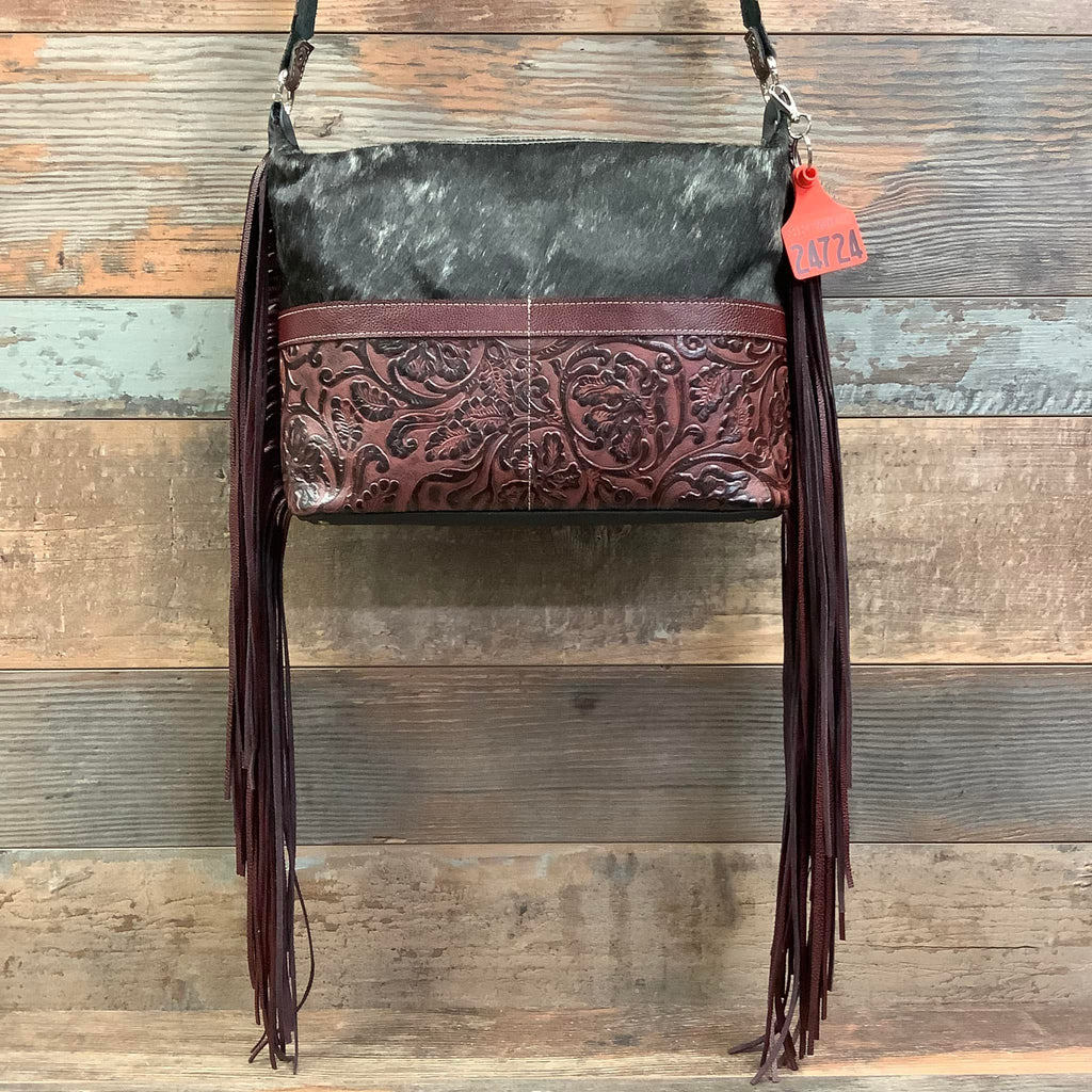 Designer With Front Pockets 18" Fringe  #24724 Bag Drop
