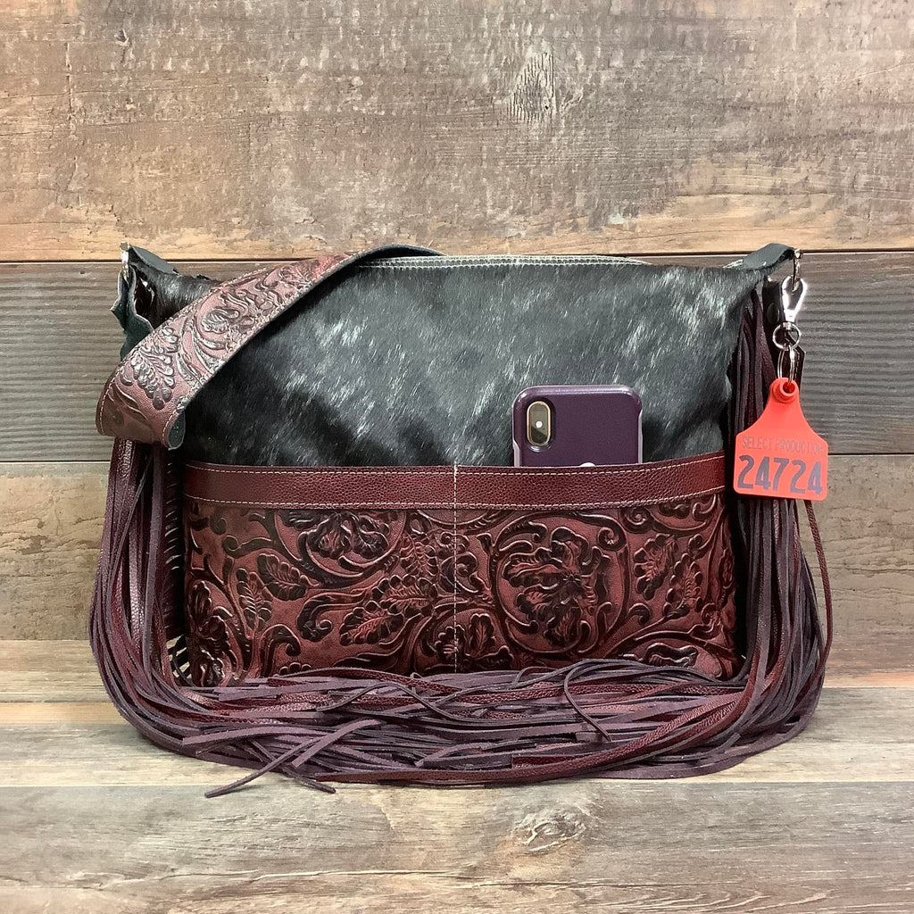 Designer With Front Pockets 18" Fringe  #24724 Bag Drop