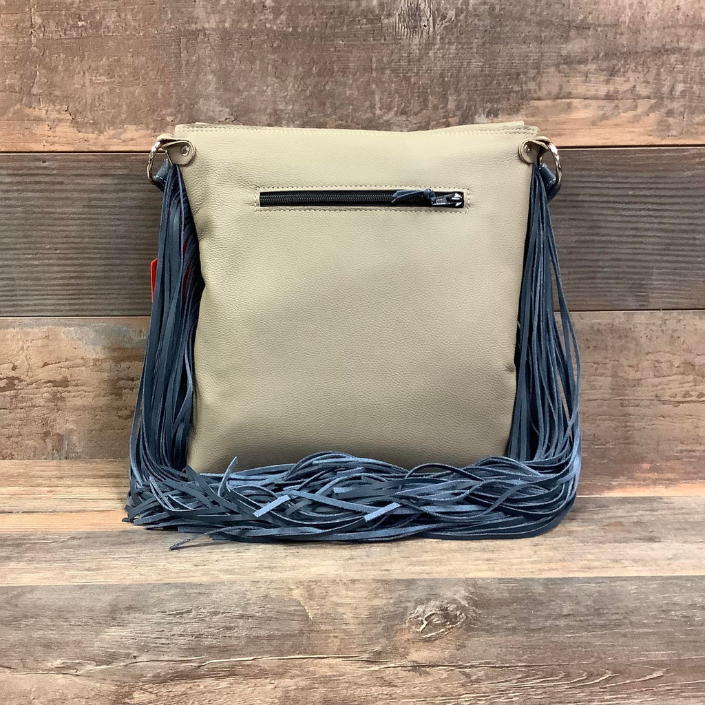 Crossbody with Pendleton Flap - 18" Fringe - #31679 Bag Drop