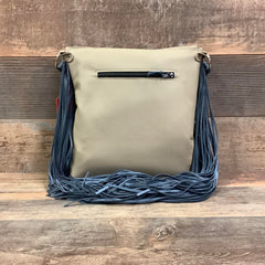 Crossbody with Pendleton Flap - 18" Fringe - #31679 Bag Drop