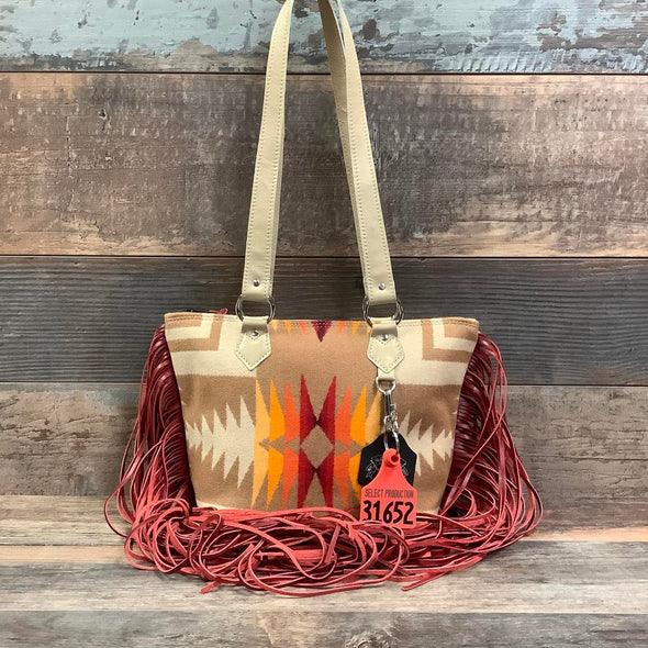 Mini Town Square - Pendleton 18" Fringe #31652 Bag Drop