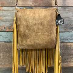 Crossbody with Flap 18" Fringe - #38519
