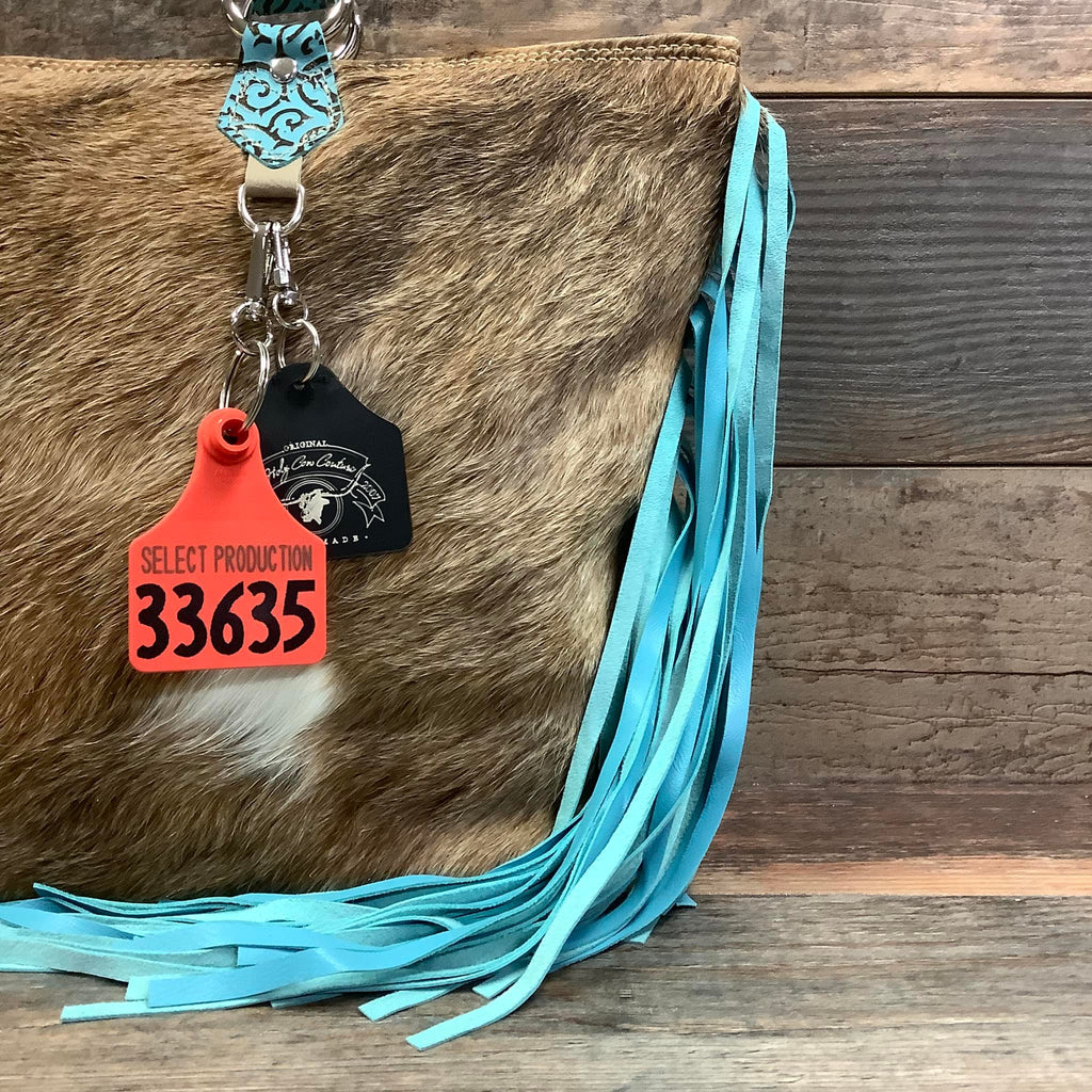 Town Square - Lamb Skin Fringe  #33635 Bag Drop