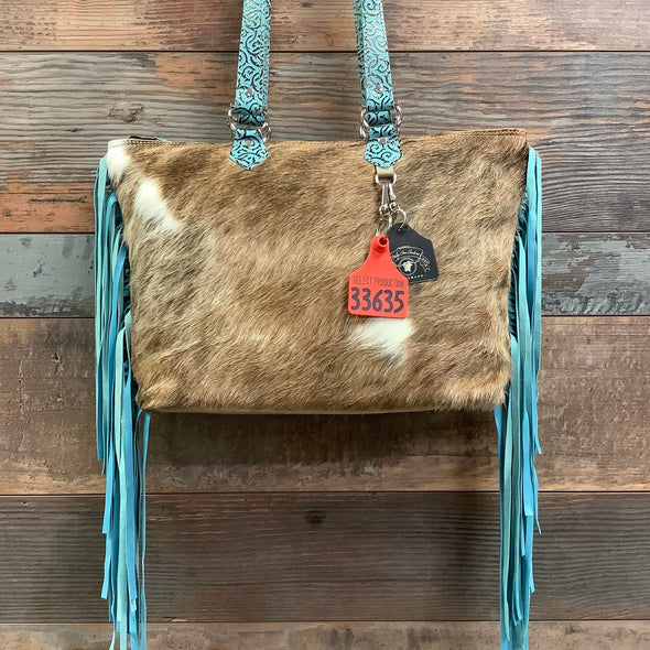 Town Square - Lamb Skin Fringe  #33635 Bag Drop