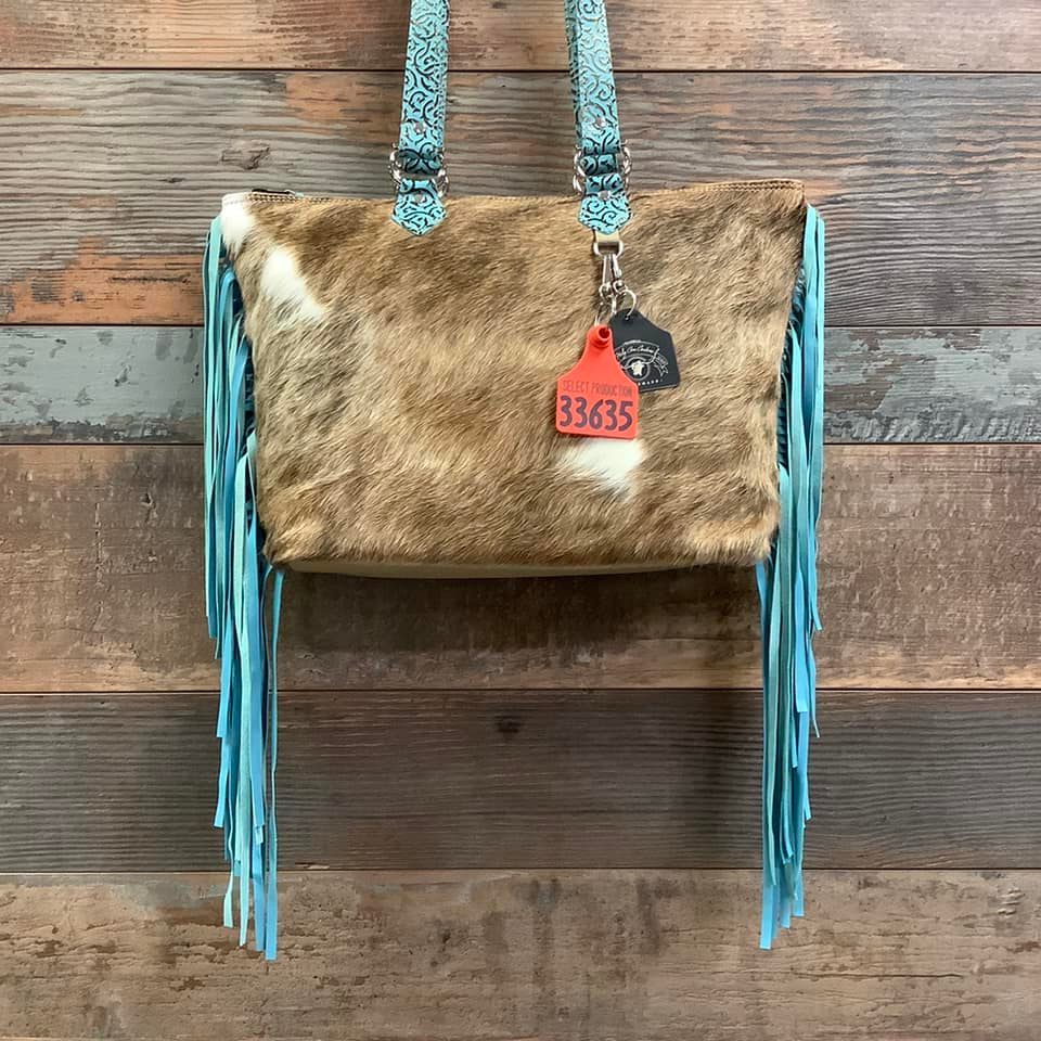 Town Square - Lamb Skin Fringe  #33635 Bag Drop