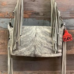 Designer Crossover - Camo/Strap Fringe #31492 Bag Drop