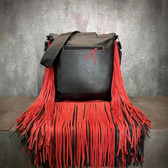 Exclusive Rodeo Collection Crossbody With Flap with 18" Fringe- #609