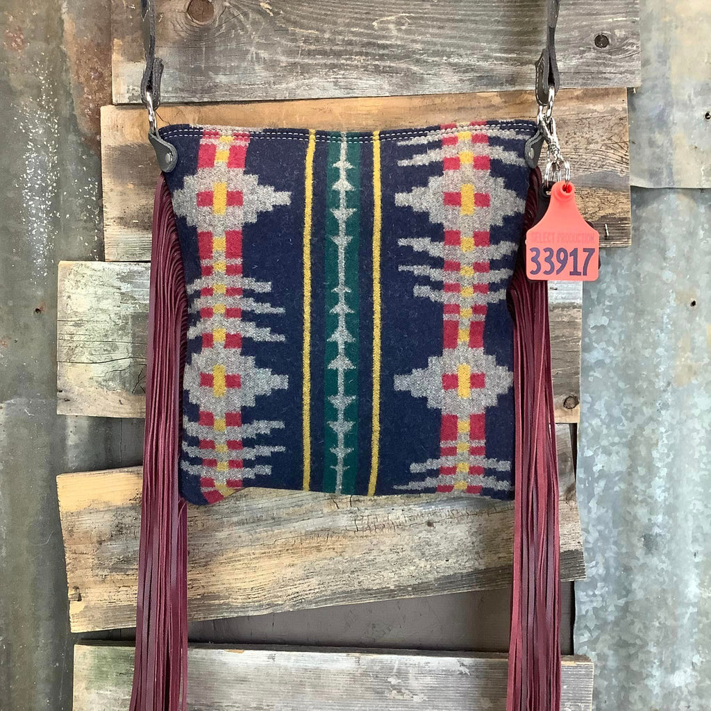Crossbody with Pendleton® 18" Fringe- #33917 Bag Drop