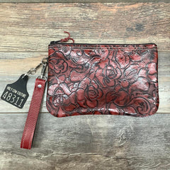 Western Leather Wristlet Clutch #48311
