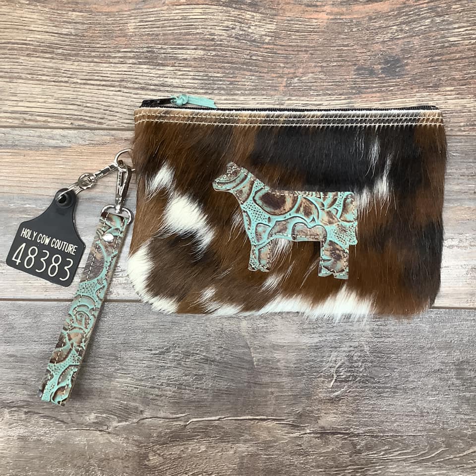 Western Leather Wristlet Clutch #48383