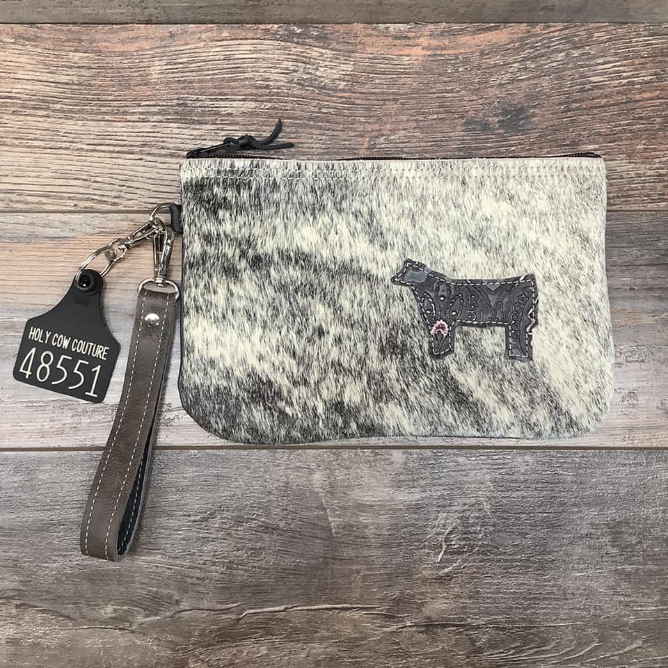 Western Leather Wristlet Clutch #48551