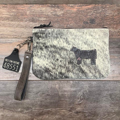 Western Leather Wristlet Clutch #48551