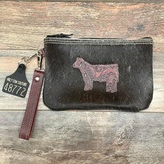 Western Leather Wristlet Clutch #48772