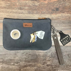 Western Leather Wristlet Clutch #48472