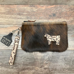 Western Leather Wristlet Clutch #48543