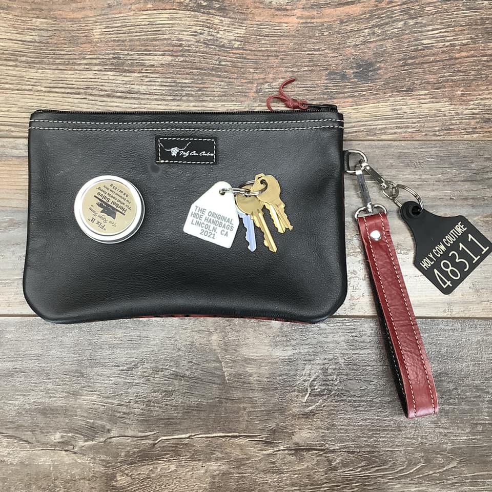 Western Leather Wristlet Clutch #48311