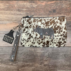 Western Leather Wristlet Clutch #48659