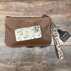 Western Leather Wristlet Clutch #48543