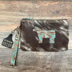 Western Leather Wristlet Clutch #48189