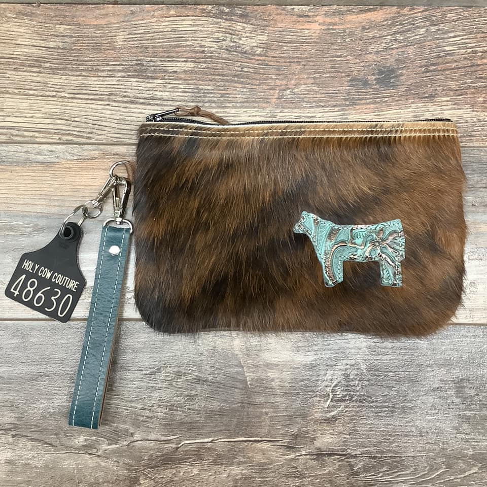 Western Leather Wristlet Clutch #48630