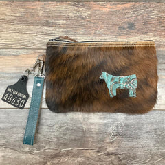 Western Leather Wristlet Clutch #48630