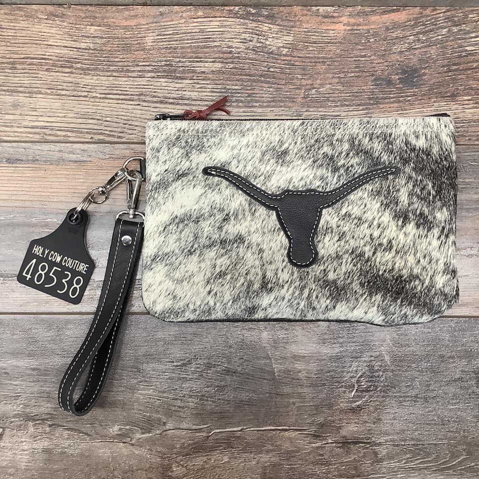 Western Leather Wristlet Clutch #48538