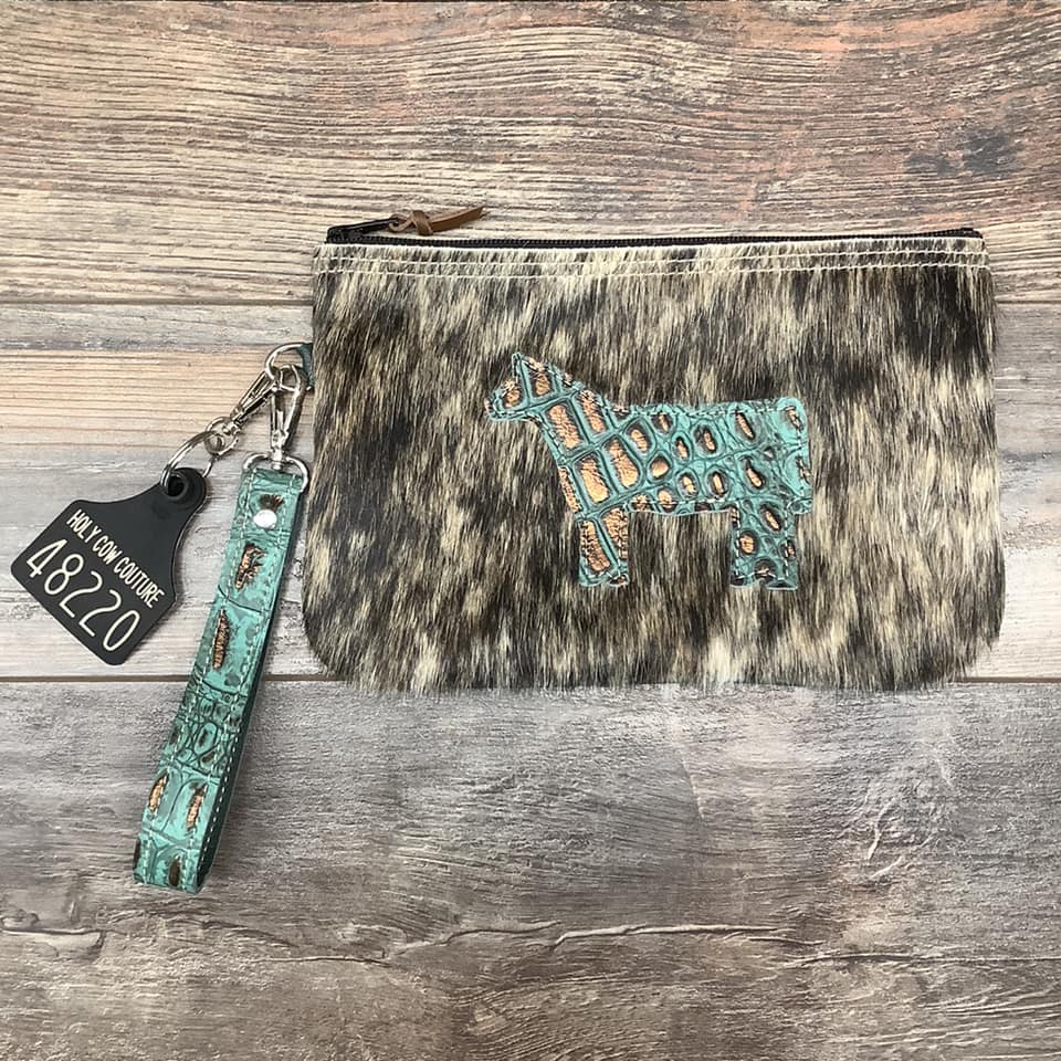 Western Leather Wristlet Clutch #48220